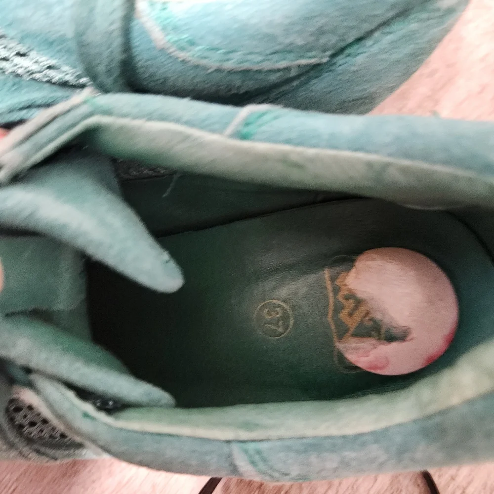 ASH Vintage Teal Platform Sneakers Size 37